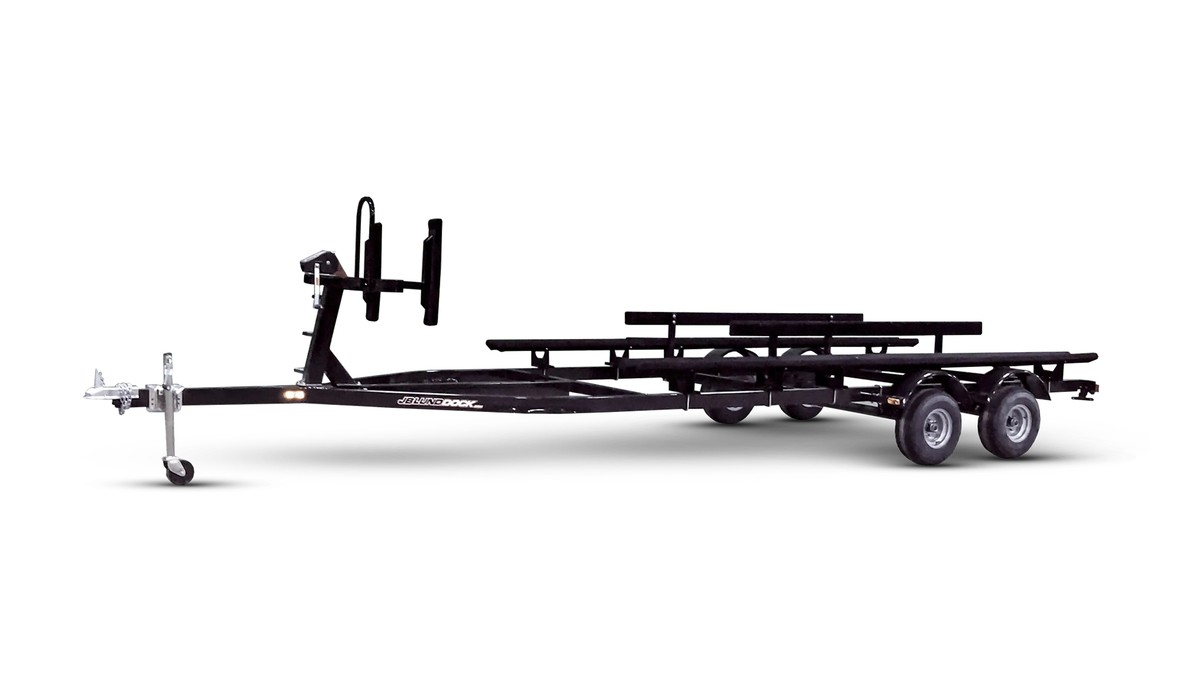 JB Lund steel pontoon trailer