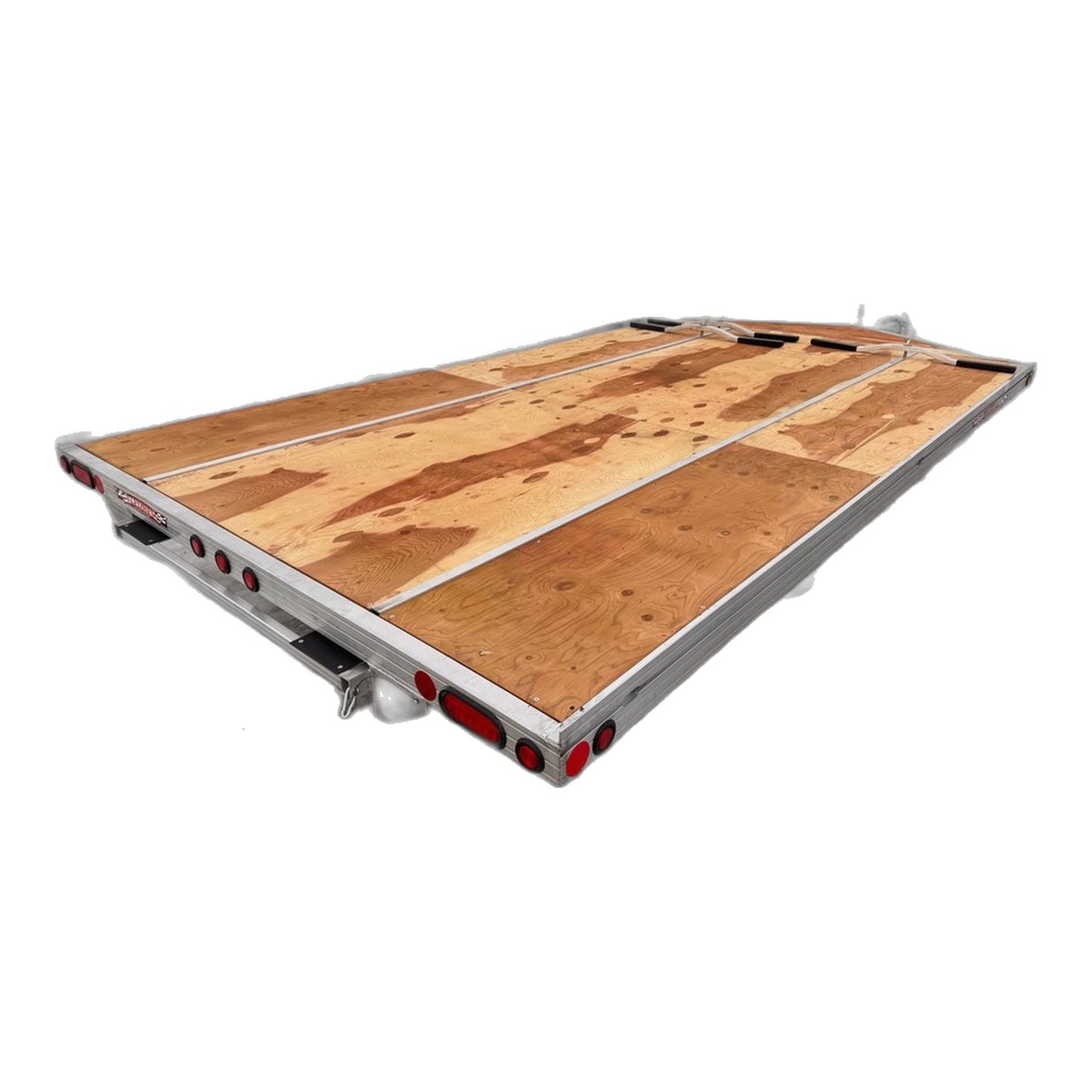 JB Lund tandem aluminum snowmobile trailer
