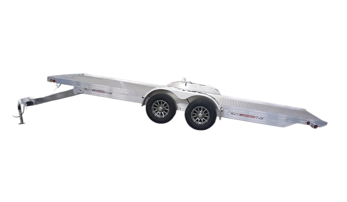 JB Lund tilt bed car and equipment trailer